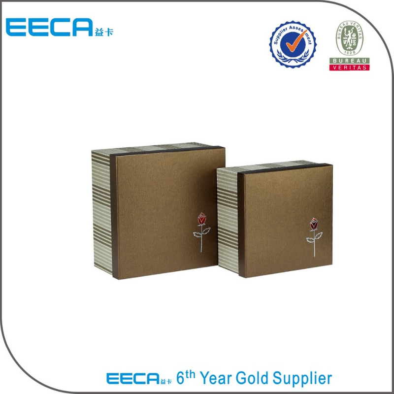 Square Handmade Square Gift Box Cardboard Packaging Box China Supplier