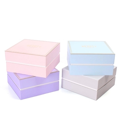 High quality clear square paper storage box/cardboard apparel packaging box Made In China