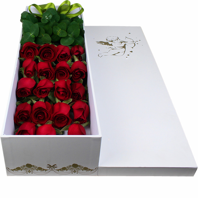 Long flower box Customized Romantnic Valentine's square flower paper packaging box/Rectangule flower box in EECA China