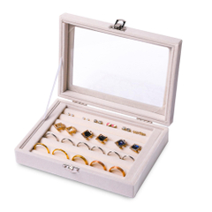 Wholesale Custom Jewelry Storage Box Pink Small Open Lid Simple And Generous Jewelry Box Organizer
