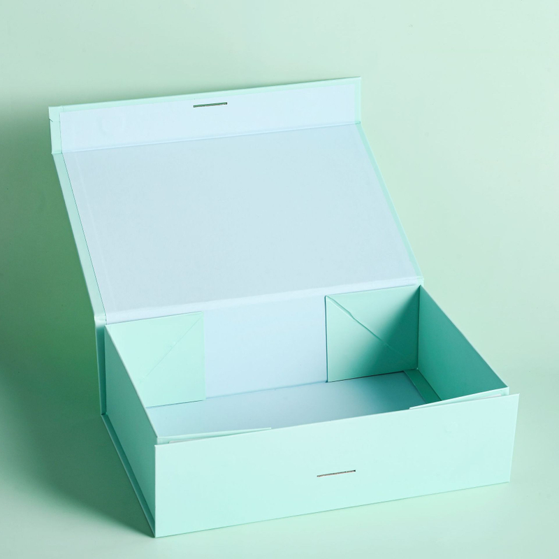 4 Colors In Stock Gift Clothing Packaging Box Foldable Magnetic Paper Box With Bow-knot