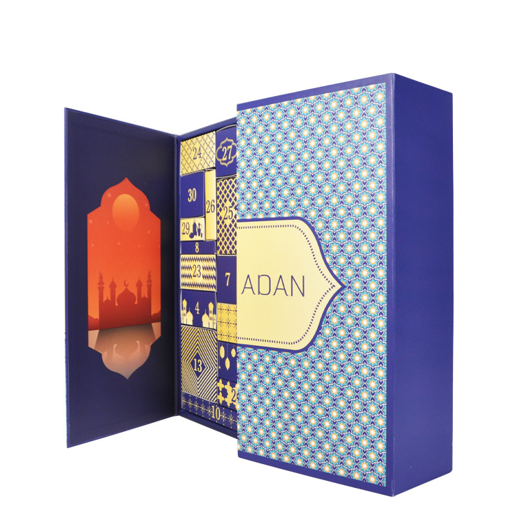 Wholesale Custom Christmas Fidget Advent Calendar Box Ramadan Decorations Rose Candle Jewelry Mystery Gift Box