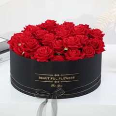 Custom Extra Large Round Flower Hat Presentation Gift Box For Flowers Luxury Bouquet Flower Packaging Box
