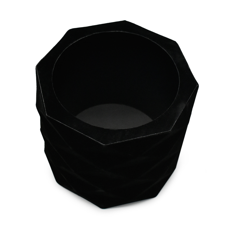 New design luxury black velvet diamond flower gift packaging box with custom logo Caja De Flores Para Rosas for Valentine's Day