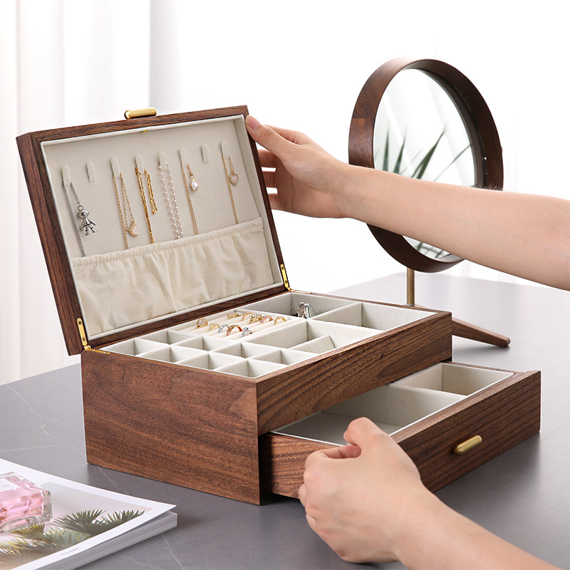 Custom Quality Gossly Wooden Cartonwood Watch Box Wood Jewelry Organizer Storage Case For Men Customization Logo