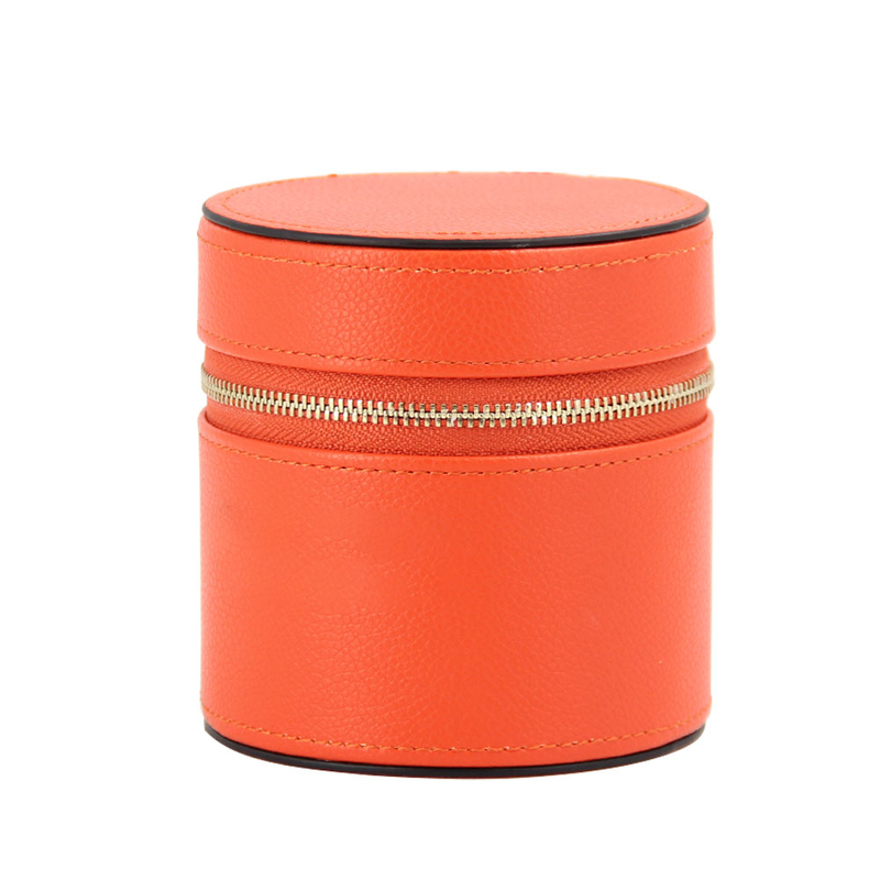 New Arrival Custom Round Pu Leather Candle Jar Packaging Box Luxury Gift Box for Candles with Gold Logo And Foam Inserts