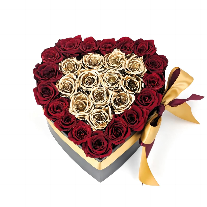 Valentine's Day Heart Floral Boxes Preserved Rose Flowers I Love You Rose Box Heart Shaped Boxes for Roses