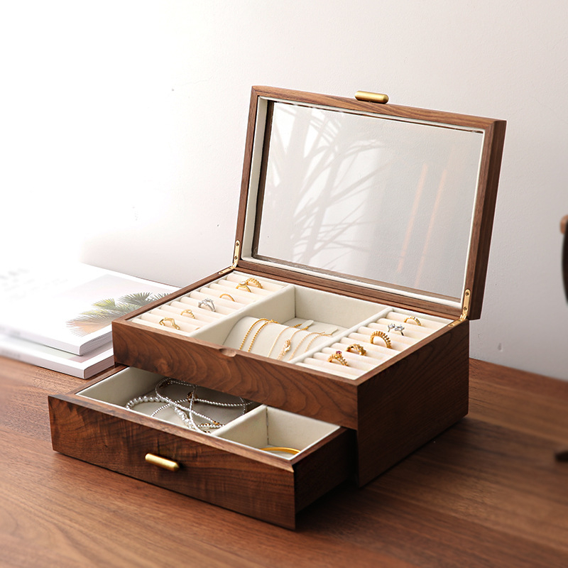 Custom Quality Gossly Wooden Cartonwood Watch Box Wood Jewelry Organizer Storage Case For Men Customization Logo