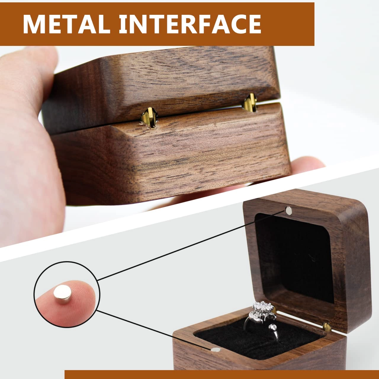 wooden ring box wooden ring box