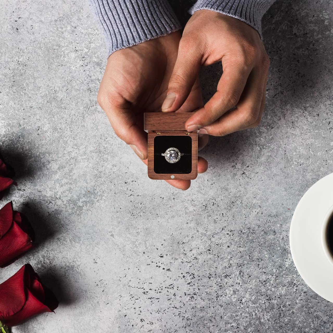 wooden ring box wooden ring box