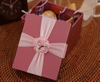 Hot Style Beautifully Square Gift Box Pink Chocolate Packaging Cardboard Box Perfume Paper Boxes Wedding Box With Ribbon In China