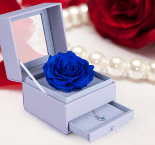 Drawer gift box/flower box/box with display window/ PVC box for flower jewelry supplier in EECA