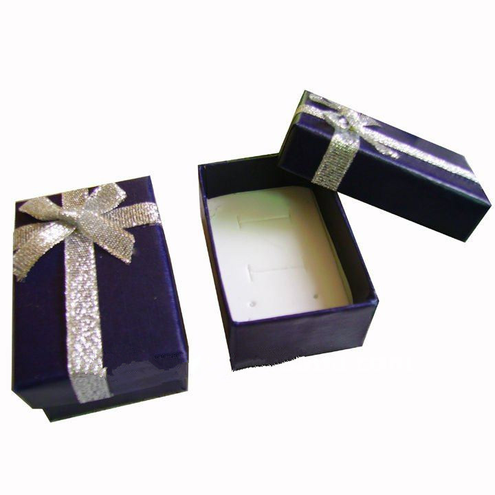 2017 Multipurpose rectangle packaging box/jewelry gift box with shiny ribbon decorate in China