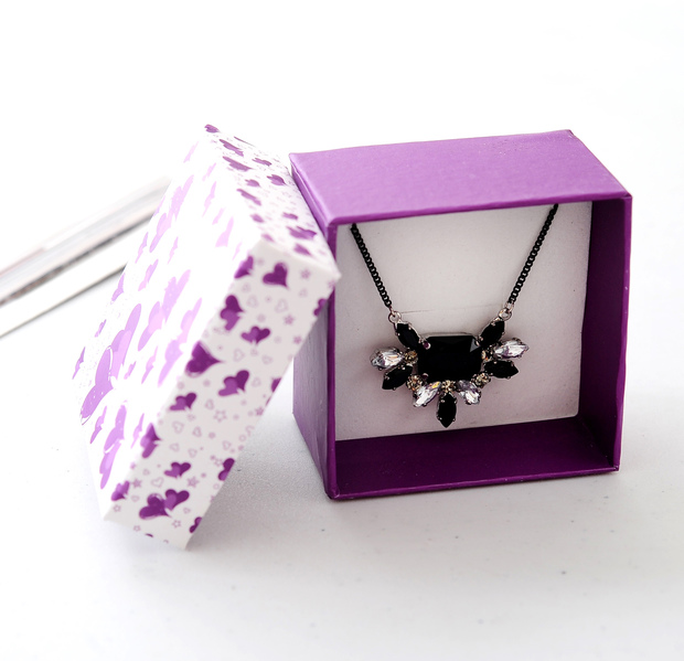 Square Gift Box Custom Fashion Paper Jewelry Box/Jewelry Box Packaging for necklace
