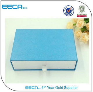 19 years professional manufacturer new products custom blue drawer gift box for packaging