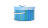 Blue and pink cardboard hat box/round cylindrical flower box/cowboy hat box hot sale in Packaging China