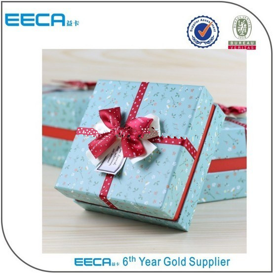 Square Gift Box Butterfly Ribbon Nice Quality Custom Paper Perfume Gift Packaging Box/make Perfume Box