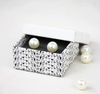 Custom small square jewelry pearl earring box with lid wholesale in EECA Factory