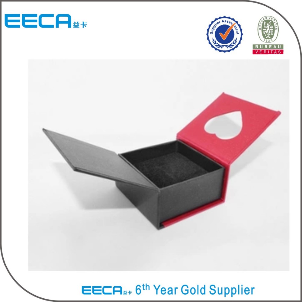 2017 Unique Handmade jewelry box Personalized Red foldable Jewelry Display Packaging Folding Paper Box in EECA China
