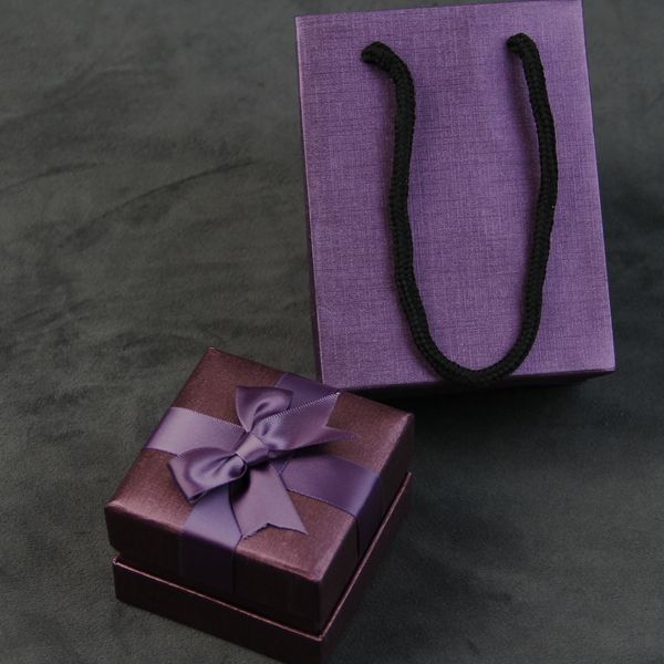 Magnetic Purple Jewelry Box for necklace/gift bags/Luxury Custom Logo Printed Jewelry Display Gift Box/Ring box/Bracelet box in EECA China