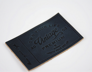 Custom leather label maker wholesale in China