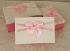 Rectangular gift box beautiful customized made cosmetic glove gift packaging box with bow tie for wallets