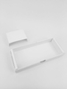 White rectangular gift box Custom hard paper bow tie packaging gift case box made in China