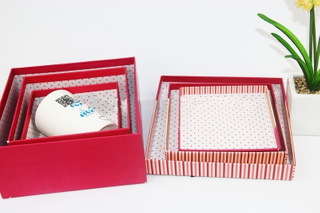 Rectangular Gift Box Professional Design Red Luxury Matte Laminated Cardboard Box Wholesale