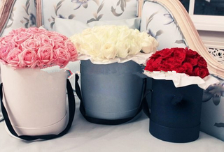 Floral Round Flower Box/packaging Box for Flowers/Cylindrical Flower Box/flower Box in EECA Packaging