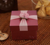 Hot Style Beautifully Square Gift Box Pink Chocolate Packaging Cardboard Box Perfume Paper Boxes Wedding Box With Ribbon In China