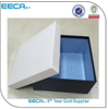 Square box glossy laminated white color box packaging/white cardboard box/shoe boxes