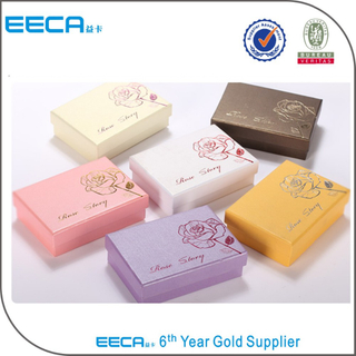 Rectangular Gift Box Hot Stamping Logo Customized Cardboard Paper Box with Lids Cosmetic Storage Box