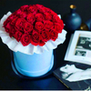 Cylinder flower box top sale White waterproof flower round cardboard hat gift box in EECA packaging