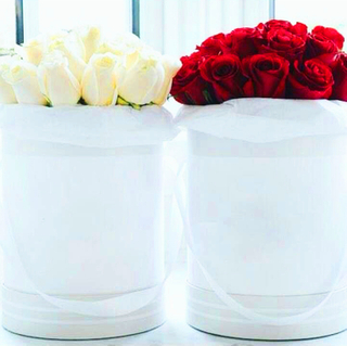 Wholesale Hot White Custom Paper Flower Round Box/round Flower Gift Box/Cylindrical Flower Box in EECA