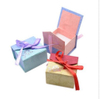 Custom Square Gift Box Bow Cardboard Jewelry Ring Earring Boxes/custom Magnetic Gift Box Perfume Box