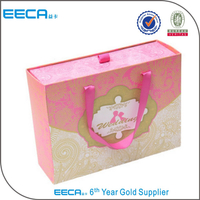 custom paper drawer box wedding favor candy cardboard box with handle/custom paper drawer box