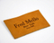 Custom embossed leather patches for jeans leather patch tag label in EECA