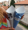 Custom handmade velvet cone bouquet flower packaging gift box for flowers wholesale in EECA
