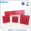  Unique Handmade Jewelry Box Personalized Red Foldable Jewelry Display Packaging Folding Paper Box in EECA China