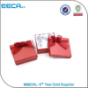 Square box/Jewellery accessories blue earring box/hand painted clear jewelry boxes wholesale
