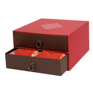 Hot sale paper drawer gift box/Double drawer box