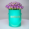 Green round paper box flower packaging box/hat box/Cylindrical flower box/gift box flowers in EECA
