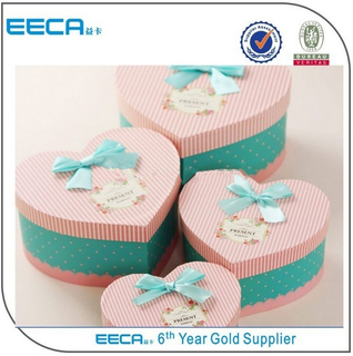 High Quality Cute Heart Shaped Box Cardboard Gift Box for Packaging in China