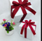 Square gift box custom logo white custom with butterfly ribbon gift packaging box