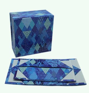Blue Foldable gift box/Space-saving box/recycle box supplier in EECA