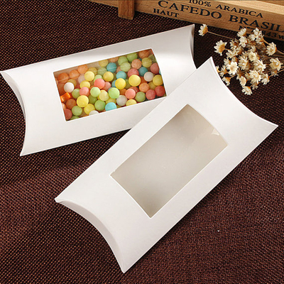 Custom logo printed paper white pillow gift box/hair extension packaging box in EECA Packaging China