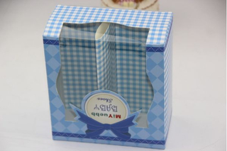 Rectangular pvc gift box custom cute shoe packaging box/baby shoe box wholesale in EECA packaging