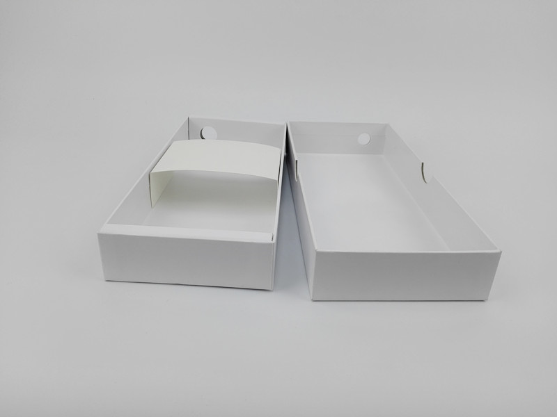 White rectangular gift box Custom hard paper bow tie packaging gift case box made in China