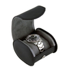 Custom Fashion Pu leather round watches boxes for men/women in EECA
