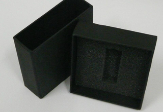 Customized printed paper box/black drawer gift box